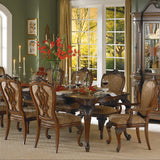 Homelegance Cromwell 7 Piece Extension Dining Room Set in Warm Cherry