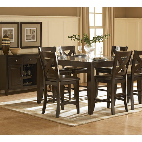 Homelegance Crown Point 6 Piece Counter Height Dining Room Set