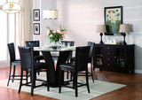 Homelegance Daisy 8 Piece Round Counter Height Dining Room Set