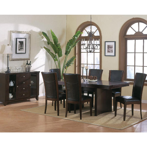 Homelegance Daisy Trestle Dining Table in Espresso