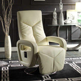 Homelegance Diem Swivel Reclining Chair in Taupe Leather