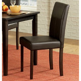 Homelegance Dover Upholstered Side Chair in Espresso