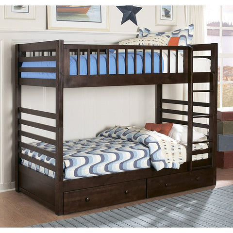 Homelegance Dreamland Bunk Bed in Rich Cherry