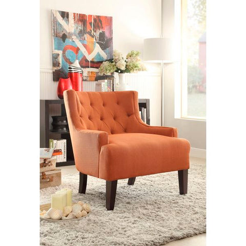 Homelegance Dulce Accent Chair In Orange