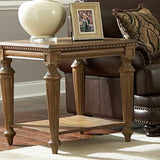 Homelegance Eastover Square End Table in Gray Diftwood