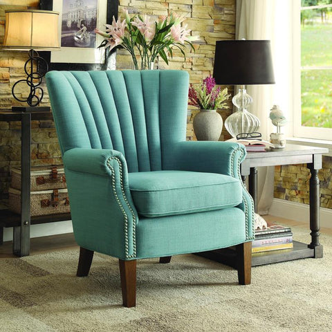 Homelegance Essex Accent Chair in Blue Grey