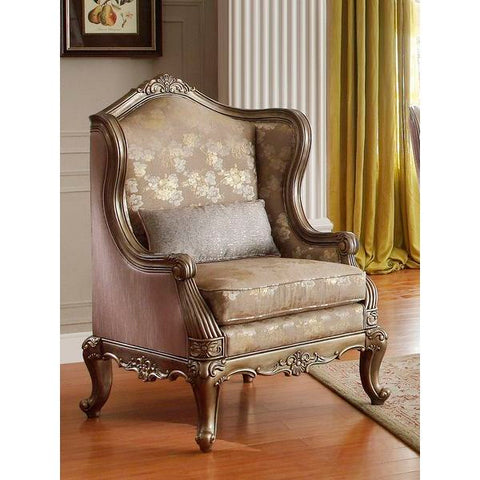 Homelegance Fiorella Chair In Dusky Taupe