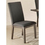 Homelegance Fulton Fabric Side Chair In Grey Fabric