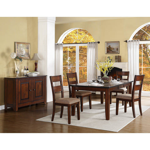 Homelegance Gallatin Dining Table in Warm Cherry