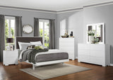 Homelegance Galva 6 Drawer Dresser w/ Mirror in Glossy White