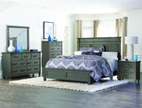 Homelegance Granbury 3 Piece Platform Bedroom Set in Casual Grey Rub-Through