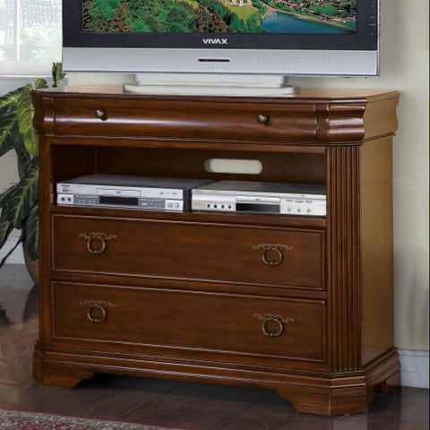 Homelegance Greenfield 2 Drawer TV Chest in Cherry