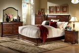 Homelegance Greenfield Sleigh Bed in Cherry