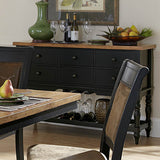 Homelegance Grisoni Server in Two-Tone Finish