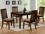 Homelegance Hale 5 Piece Rectangular Dining Table w/ Ladder Back Chairs