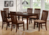 Homelegance Hale 7 Piece Rectangular Dining Table w/ Slat Back Chairs