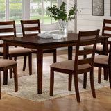 Homelegance Hale 7 Piece Rectangular Dining Table w/ Ladder Back Chairs