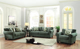 Homelegance Hooke 2 Piece Living Room Set in Grey Fabric