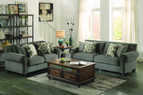 Homelegance Hooke 3 Piece Living Room Set in Grey Fabric