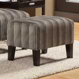 Homelegance Ione Accent Chair & Ottoman in Gray Fabric