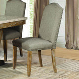 Homelegance Jemez Side Chair in Brown Fabric