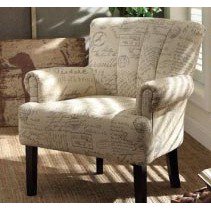 Homelegance Langdale Upholstered Accent Chair in French Note Fabric