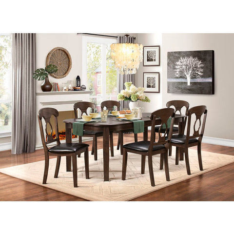 Homelegance Lemoore Dining Table With 18" Leaf In Weathered Brown