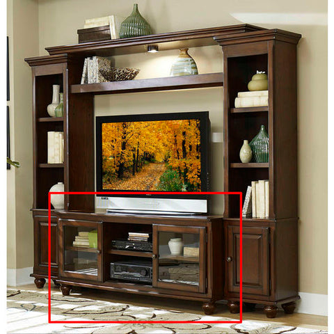 Homelegance Lenore TV Stand, 58"W, Set-Up In Rich Cherry