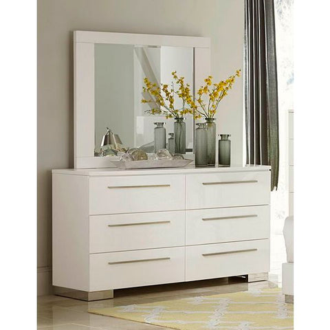 Homelegance Linnea Dresser In White High Gloss Finish