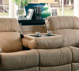 Homelegance Marille Love Seat & Sofa In Taupe Polyester