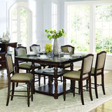 Homelegance Marston 8 Piece Counter Height Table Set in Espresso