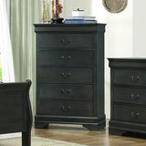 Homelegance Mayville 3 Piece Sleigh Bedroom Set in Stained Grey