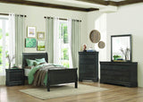 Homelegance Mayville 3 Piece Sleigh Bedroom Set in Stained Grey