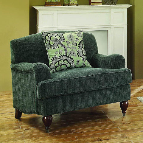 Homelegance McMahon Upholstered Chair in Dark Grey Fabric