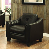 Homelegance Memphis Upholstered Chair in Chocolate Leather