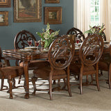 Homelegance Montvail 11 Piece Extension Dining Room Set in Cherry