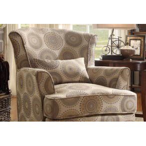 Homelegance Nicolo Upholstered Accent Chair w/ 1 Kidney Pillow