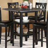 Homelegance Norman 5 Piece Counter Dining Room Set w/ Storage Base