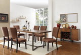 Homelegance Northwood Upholstered Side Chair in Brown Fabric