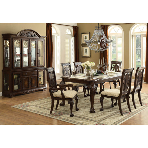 Homelegance Norwich 8 Piece Dining Room Set in Warm Cherry