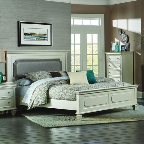 Homelegance Odette Panel Bed in Pearlized Champagne