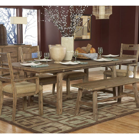 Homelegance Oxenbury 94 Inch Dining Table in Driftwood