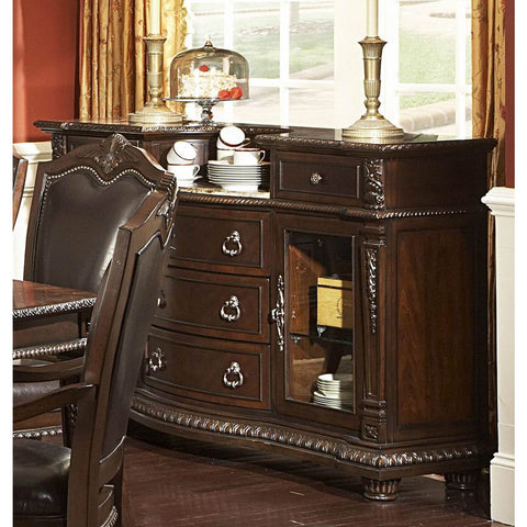 Homelegance Palace 66 Inch Server w/ Marble Insert
