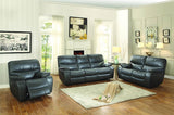 Homelegance Pecos Double Reclining Sofa in Grey Leather Gel Match