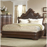 Homelegance Perry Hall Platform Bed in Rich Brown Cherry