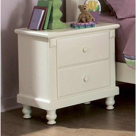 Homelegance Pottery 26 Inch Nightstand in White