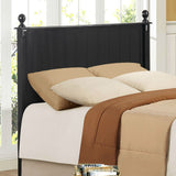 Homelegance Pottery Headboard Only in Black San-Through