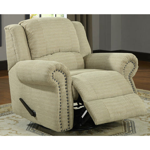 Homelegance Quinn Swivel Rocking Reclining Chair in Olive Chenille