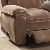 Homelegance Reilly Double Reclining Sofa in Brown Microfiber