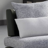 Homelegance Renton Upholstered Armless Chair in Black & Grey